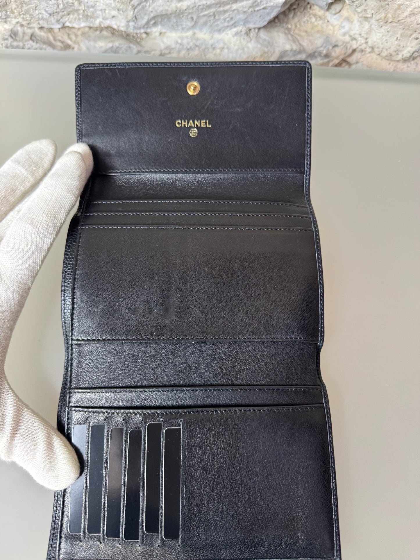 CHANEL Caviar-Leder Geldbeutel