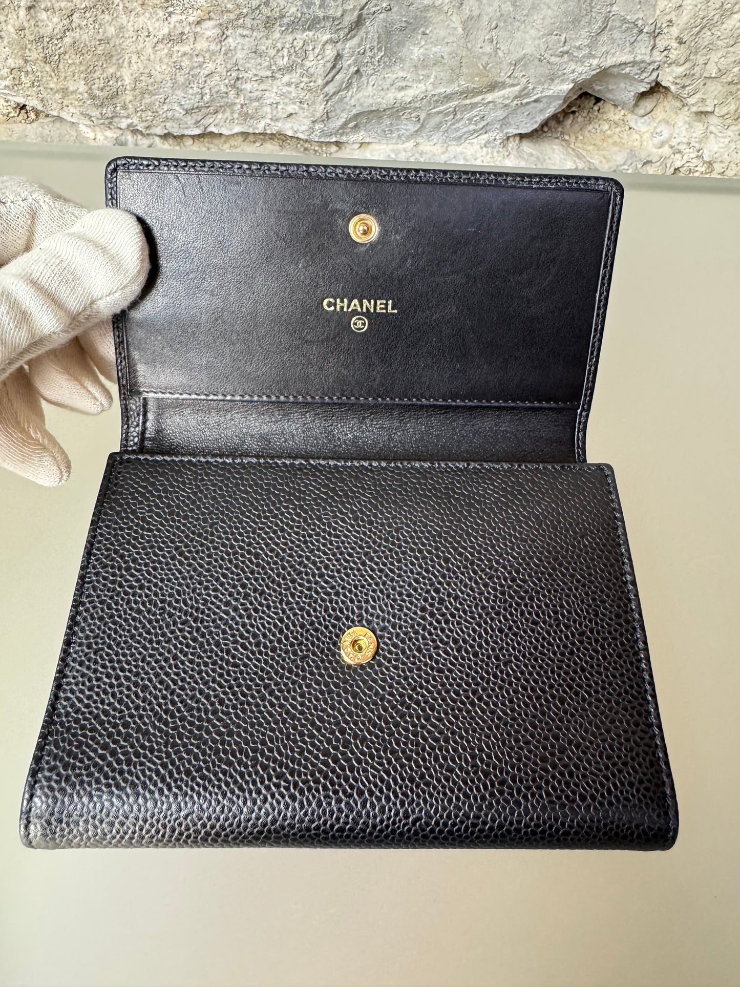 CHANEL Caviar-Leder Geldbeutel
