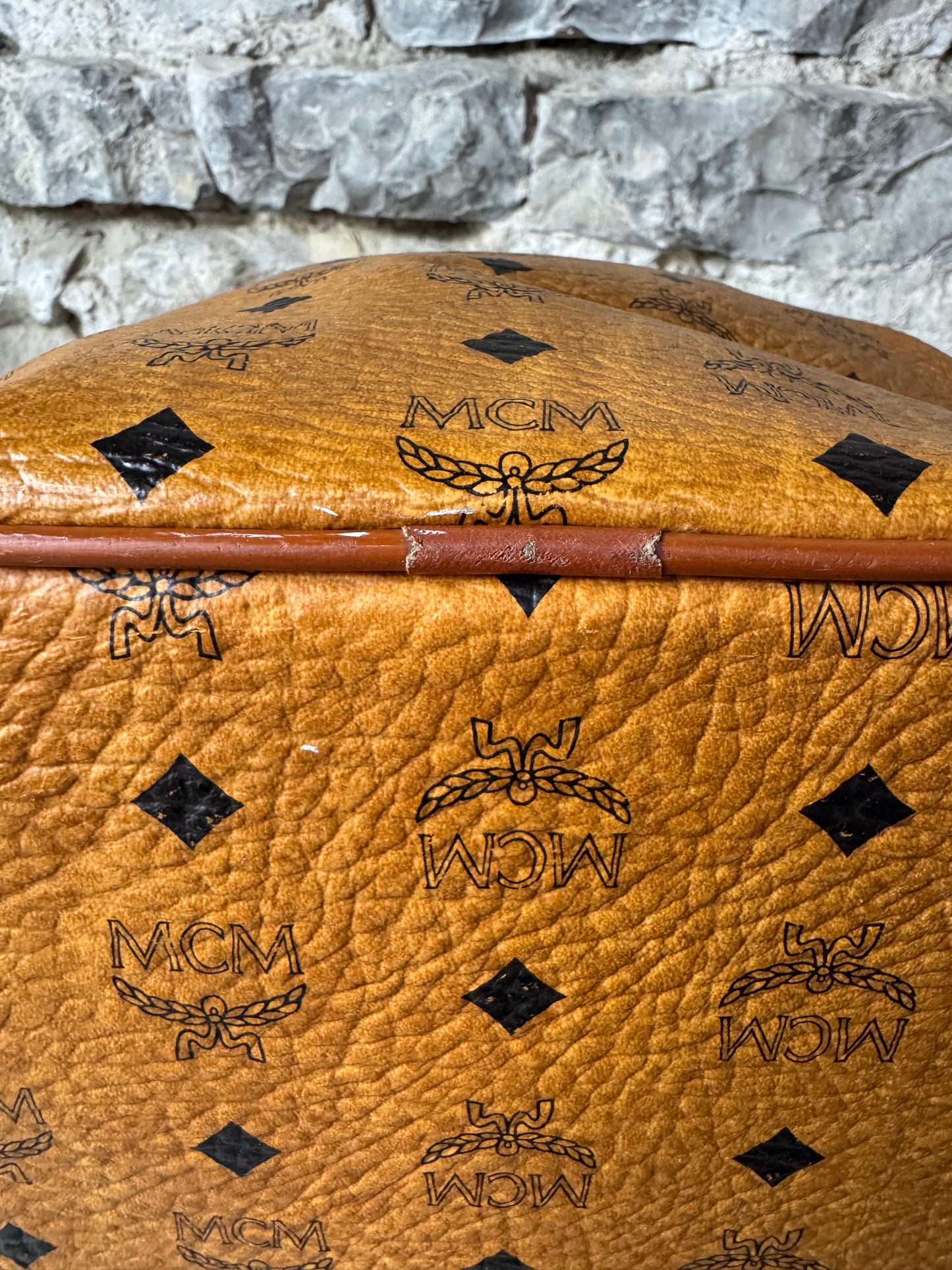 MCM Vintage Bucket Bag – Cognac Visetos Canvas