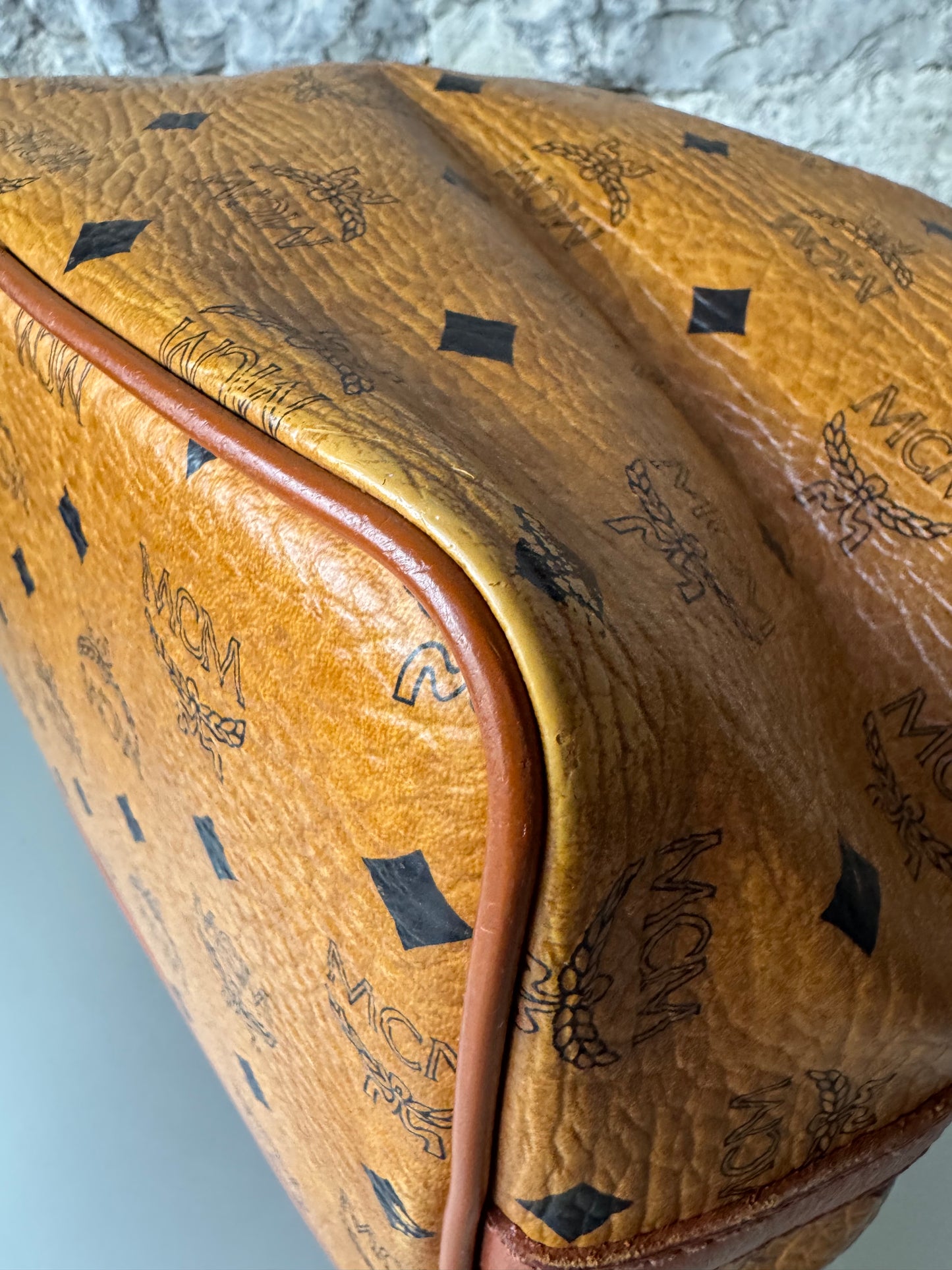MCM Vintage Bucket Bag – Cognac Visetos Canvas