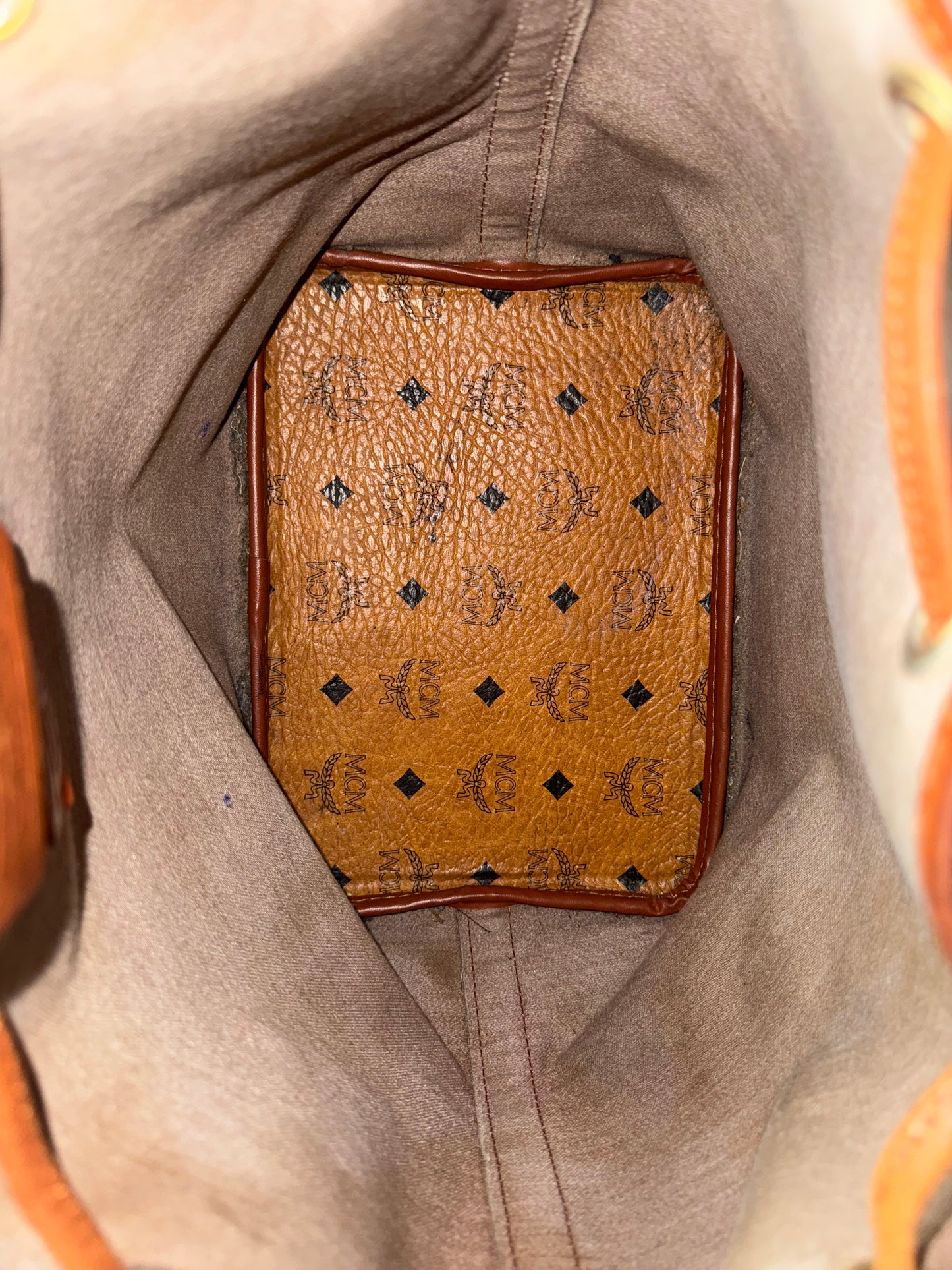 MCM Vintage Bucket Bag – Cognac Visetos Canvas