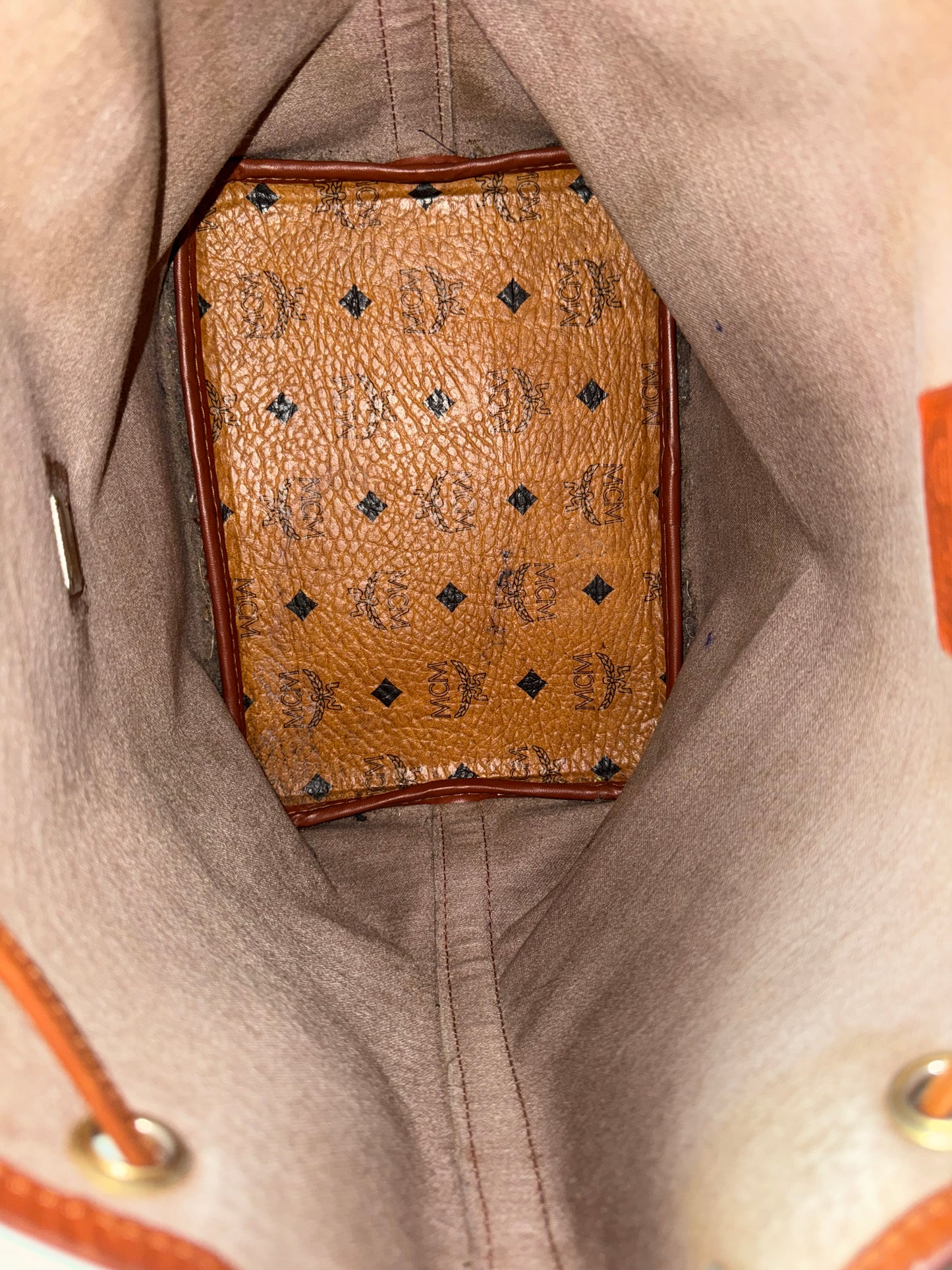 MCM Vintage Bucket Bag – Cognac Visetos Canvas