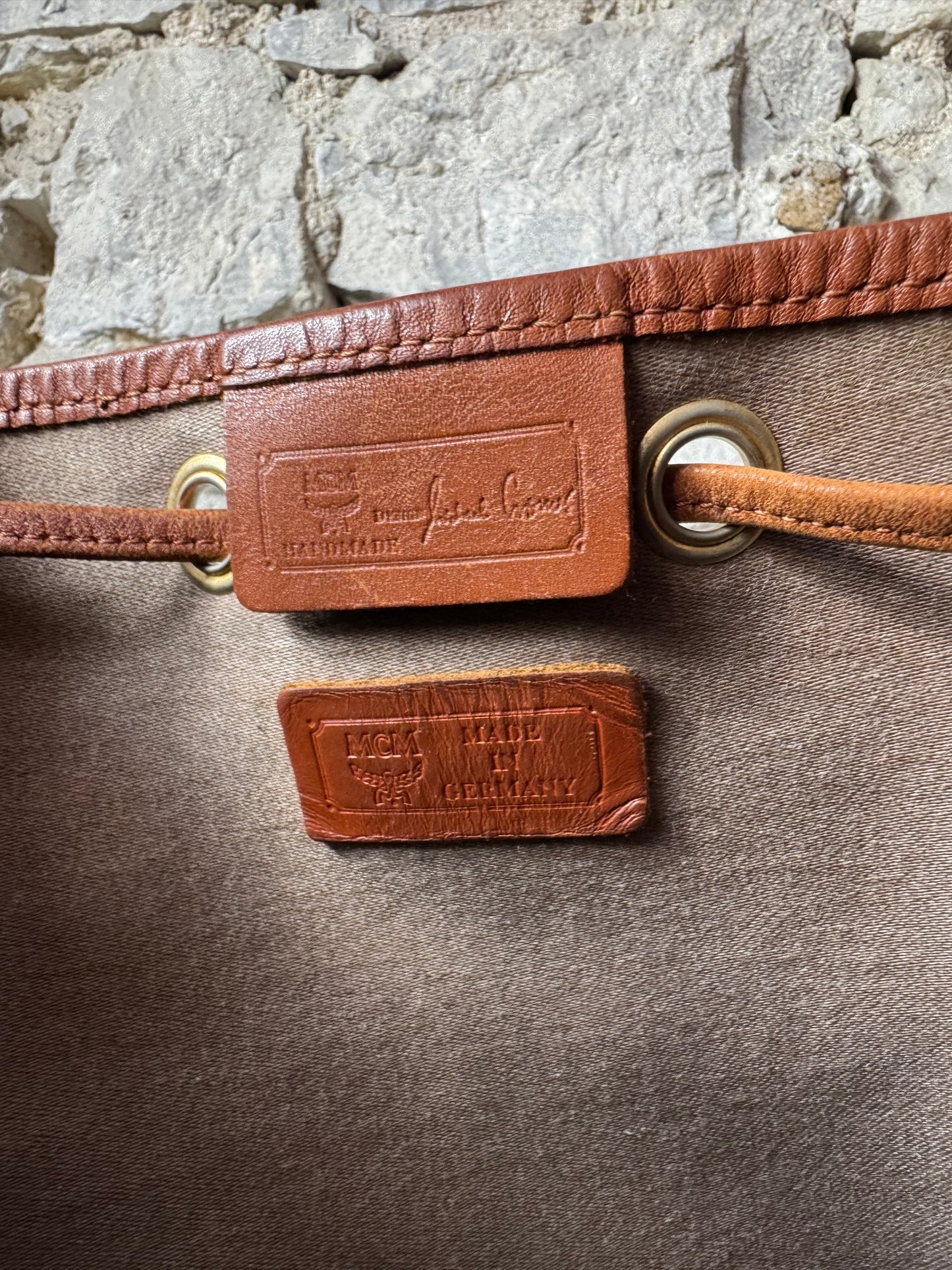 MCM Vintage Bucket Bag – Cognac Visetos Canvas