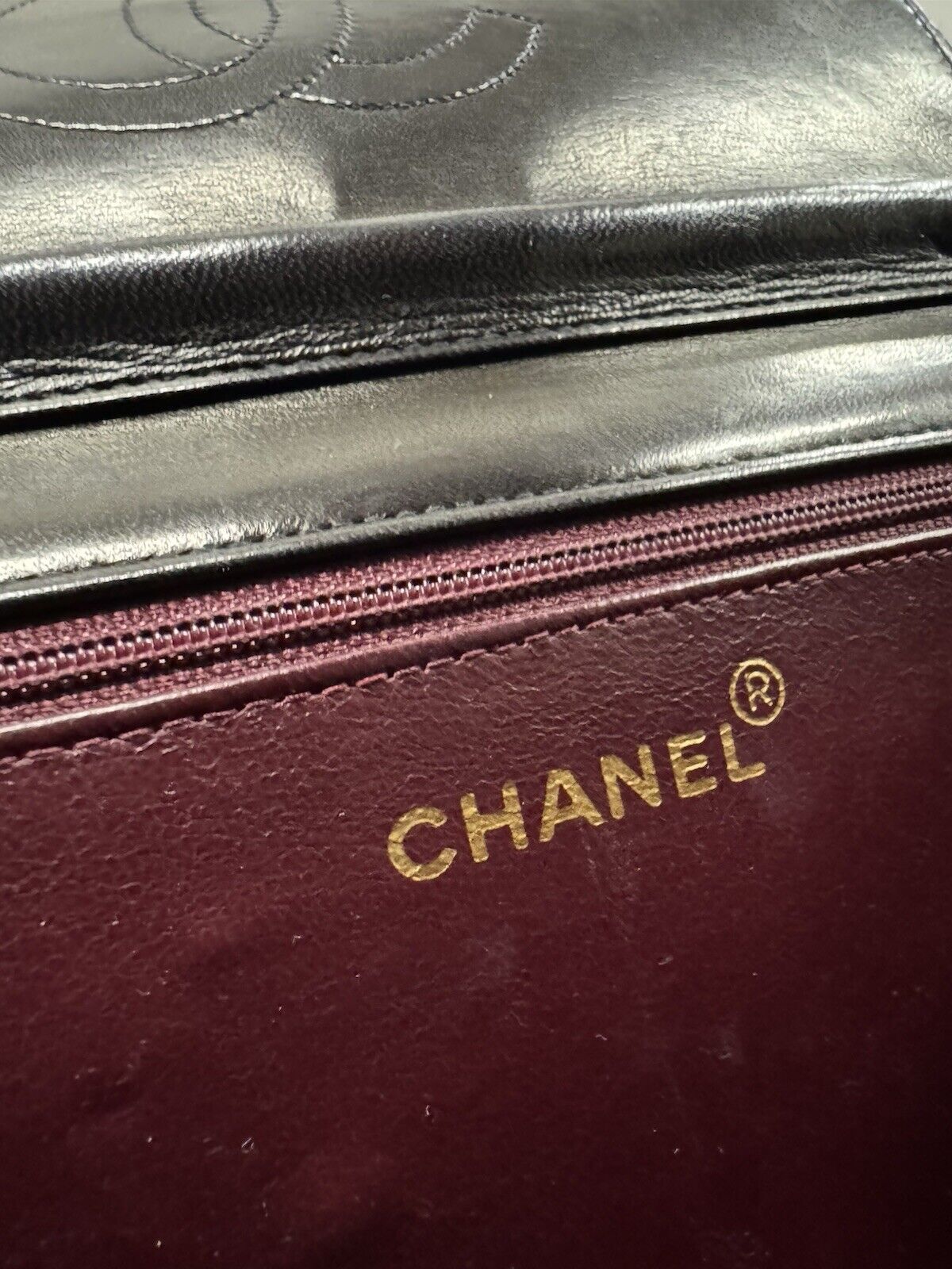 Chanel Handtasche Schultertasche Leder Classic Flap Bag Timeless