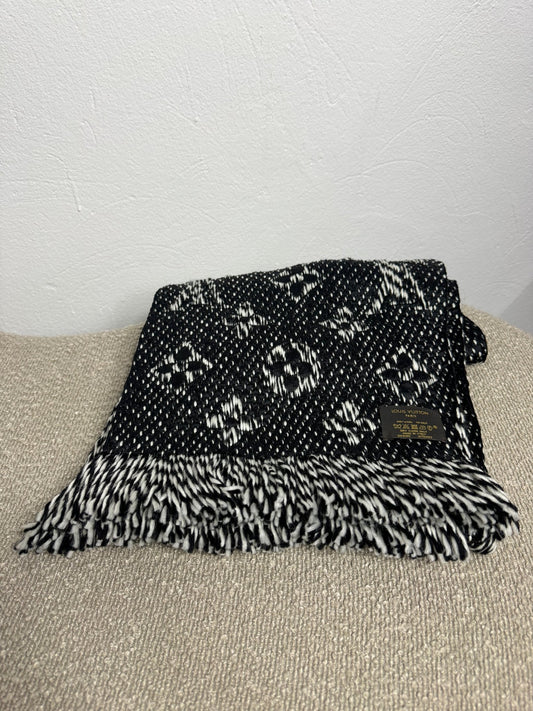 Louis Vuitton Logomania Schal – Schwarz / Weiß - BagAffair