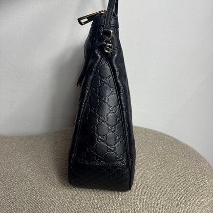 Gucci Guccissima Hobo Bag Schwarz