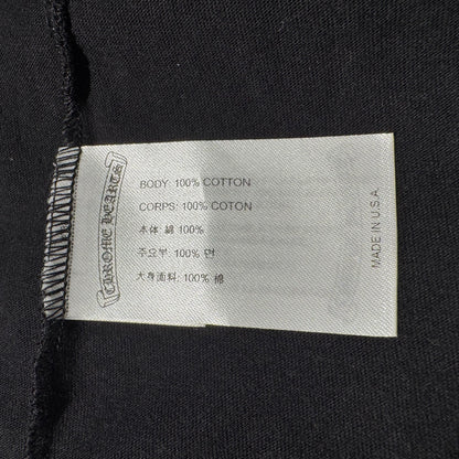 Chrome Hearts „Malibu Exclusive“ Horseshoe Logo Pocket T-Shirt – Schwarz – Größe M