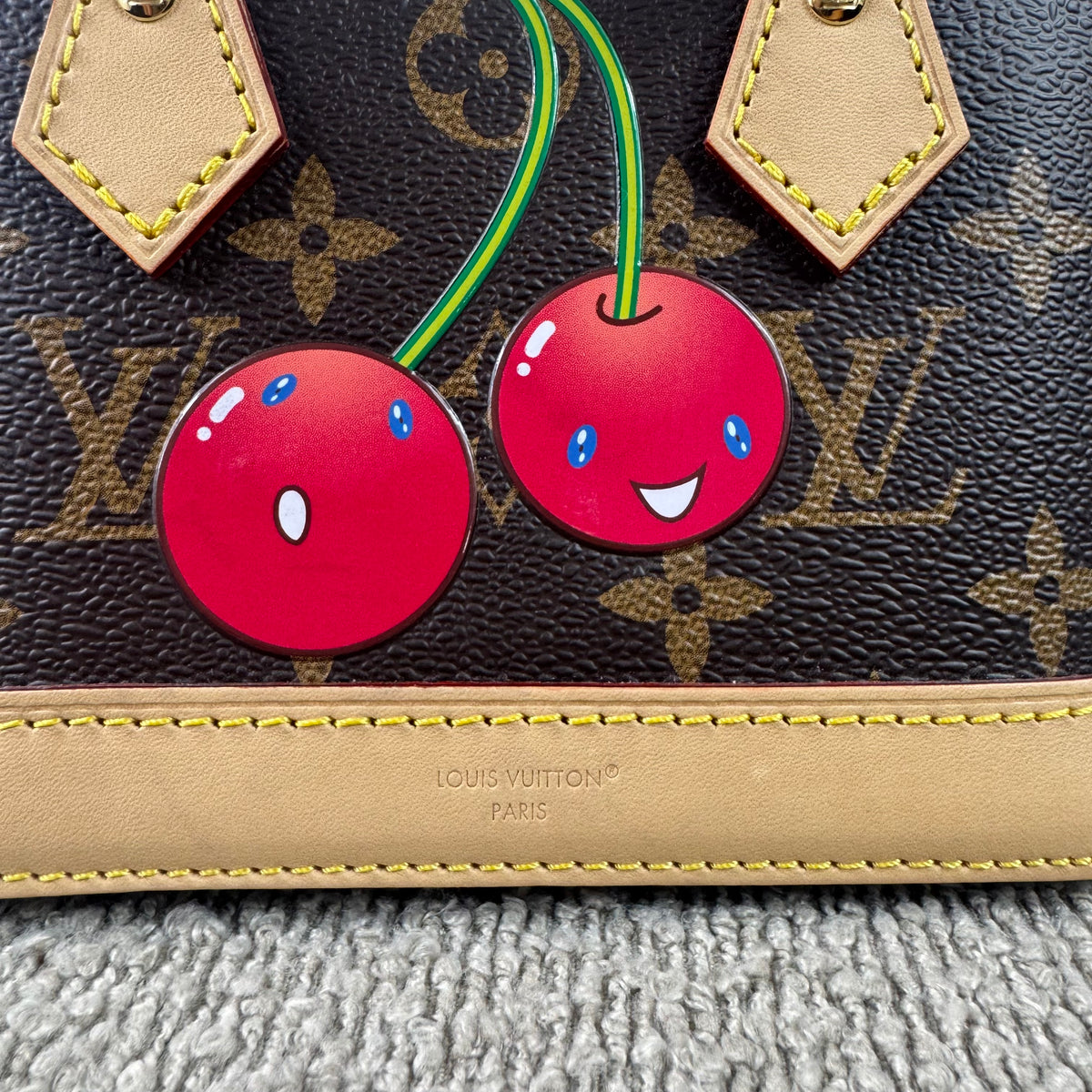 Louis Vuitton x Takashi Murakami Monogram Cerises Nano Alma