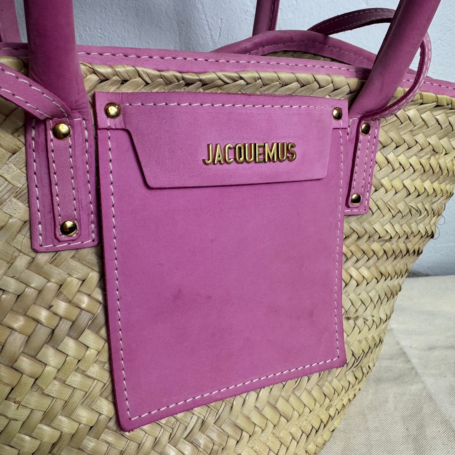Jacquemus „Die Soli“ Korbtasche Pink