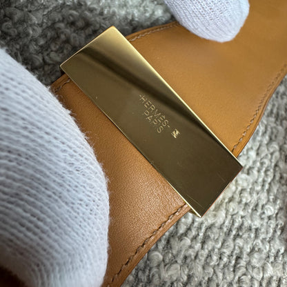 Hermès Collier de Chien Armband Fauve / Gelbgold – Gr. T4 (L)