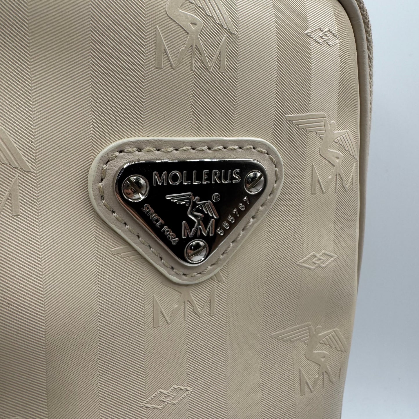 Maison Mollerus Vinerus Wildhorn Handytasche Canvas Taupe
