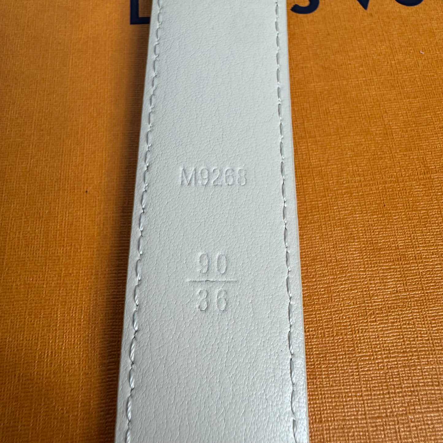 Louis Vuitton Initiales Gürtel Damier Azur 25 mm