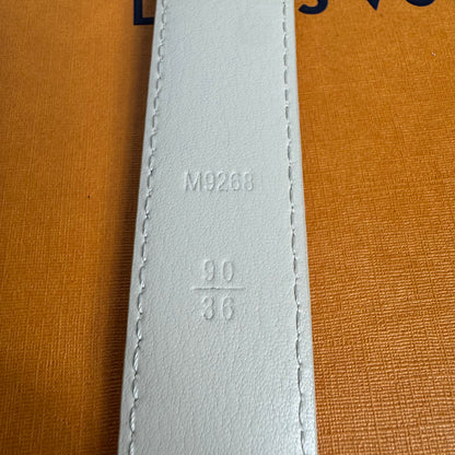 Louis Vuitton Initiales Gürtel Damier Azur 25 mm