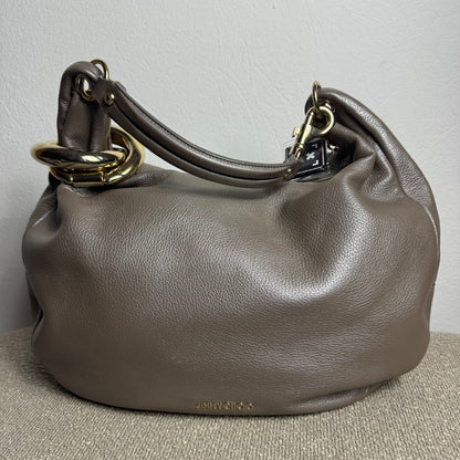 Jimmy Choo Leder Handtasche Taupe
