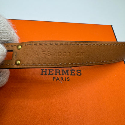 Hermès Kelly Double Tour Armband – Blau / Gold