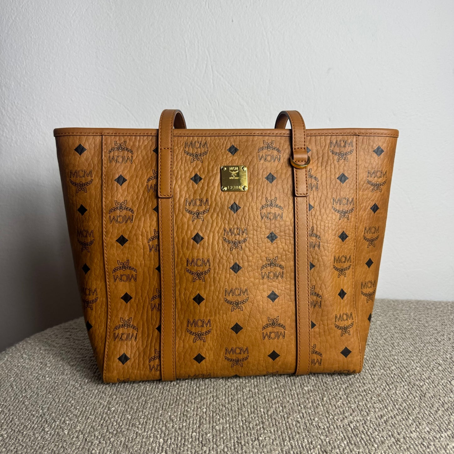 MCM Toni Shopper Medium - Cognac