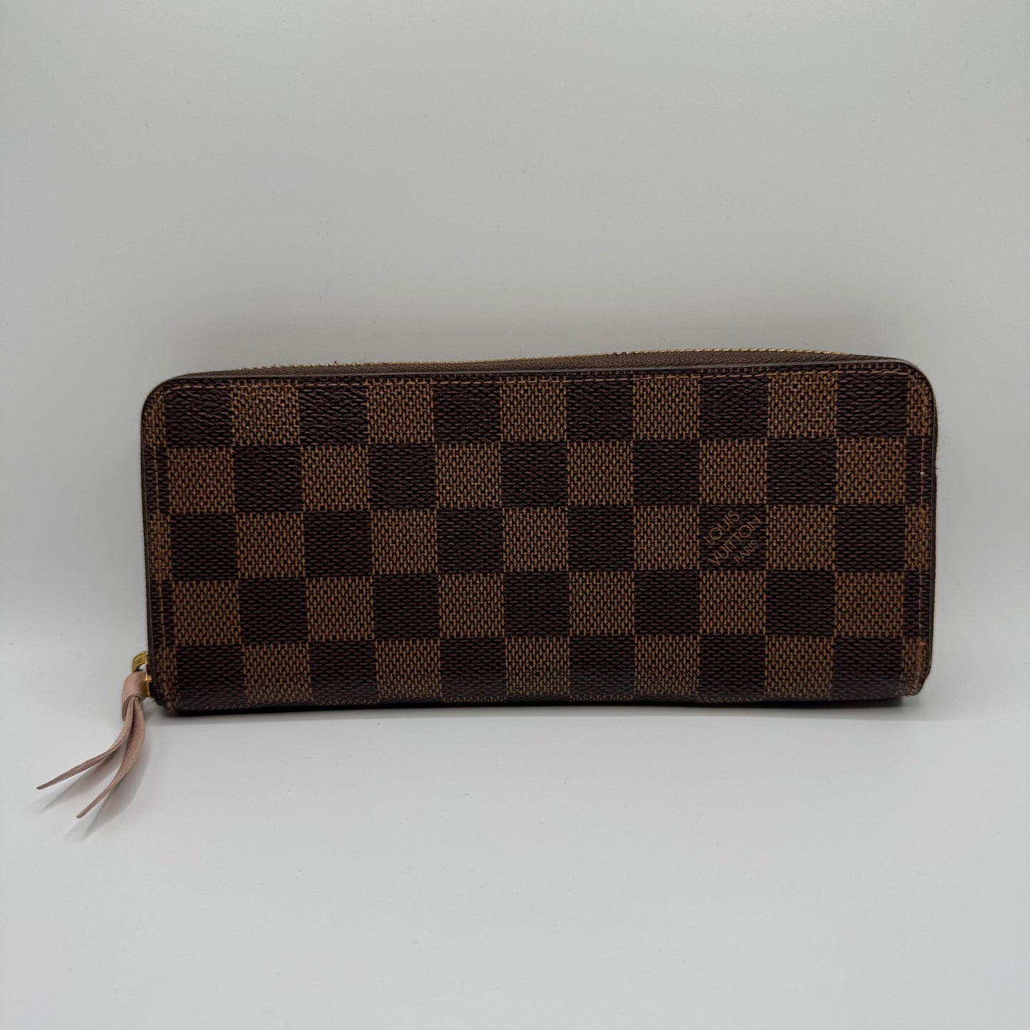 Louis Vuitton Zippy Wallet Damier Ebene Rose Ballerine