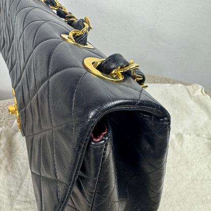 Chanel Single Flap Jumbo – Schwarz mit 24K vergoldeter Hardware