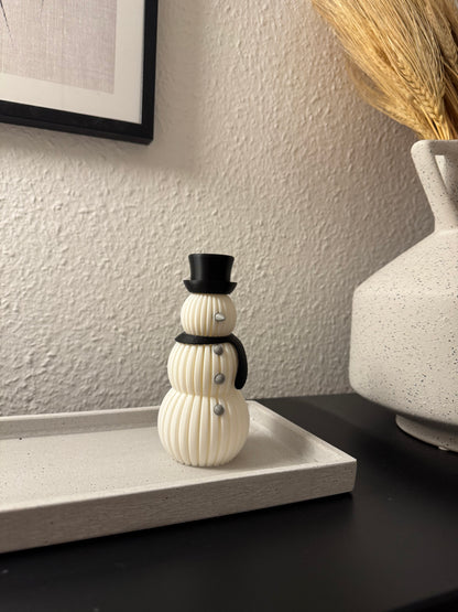 Minimalistischer 3D Schneemann