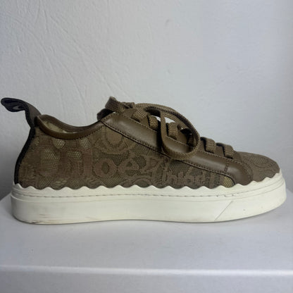 Chloé Lauren Lace Sneaker – Dark Grey (Size 41)