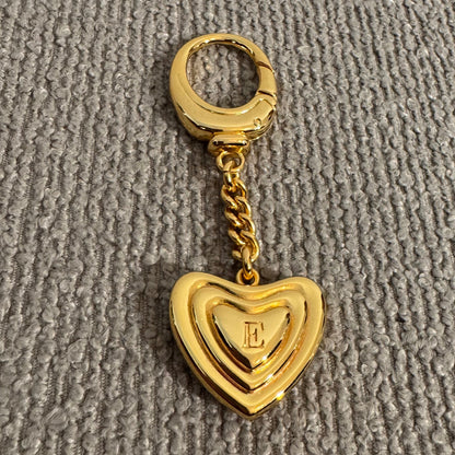 Escada Herz Schlüsselanhänger Goldfarben