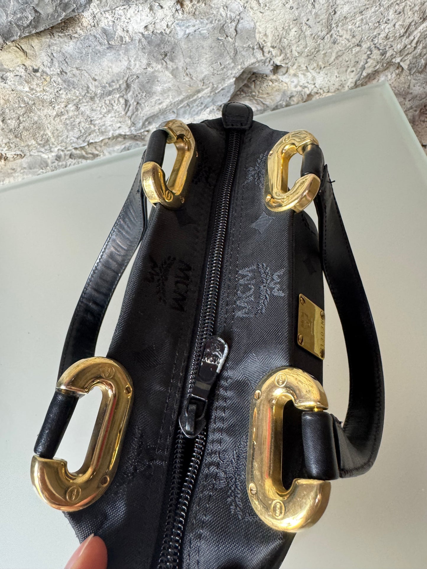 MCM Mini Handtasche – Schwarz