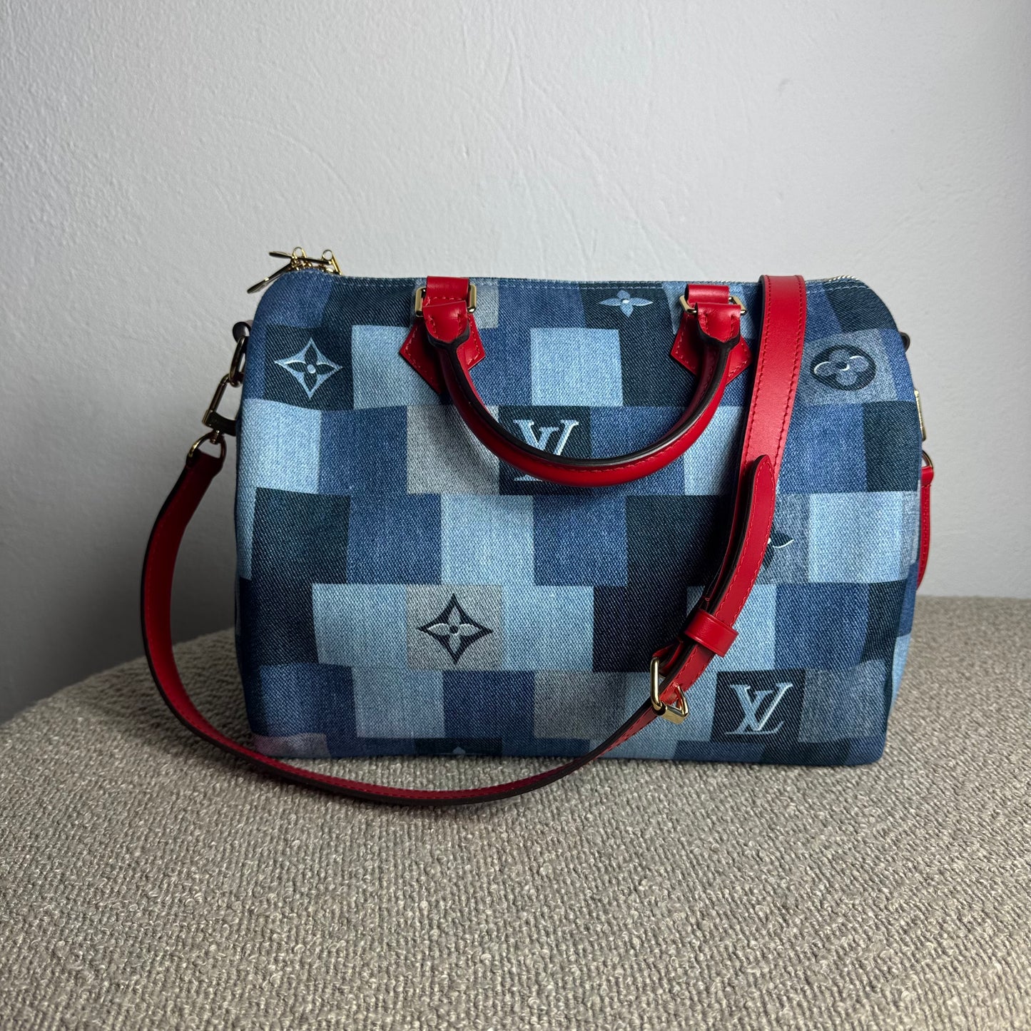 Louis Vuitton Speedy Bandoulière 30 – Monogram Denim Patchwork