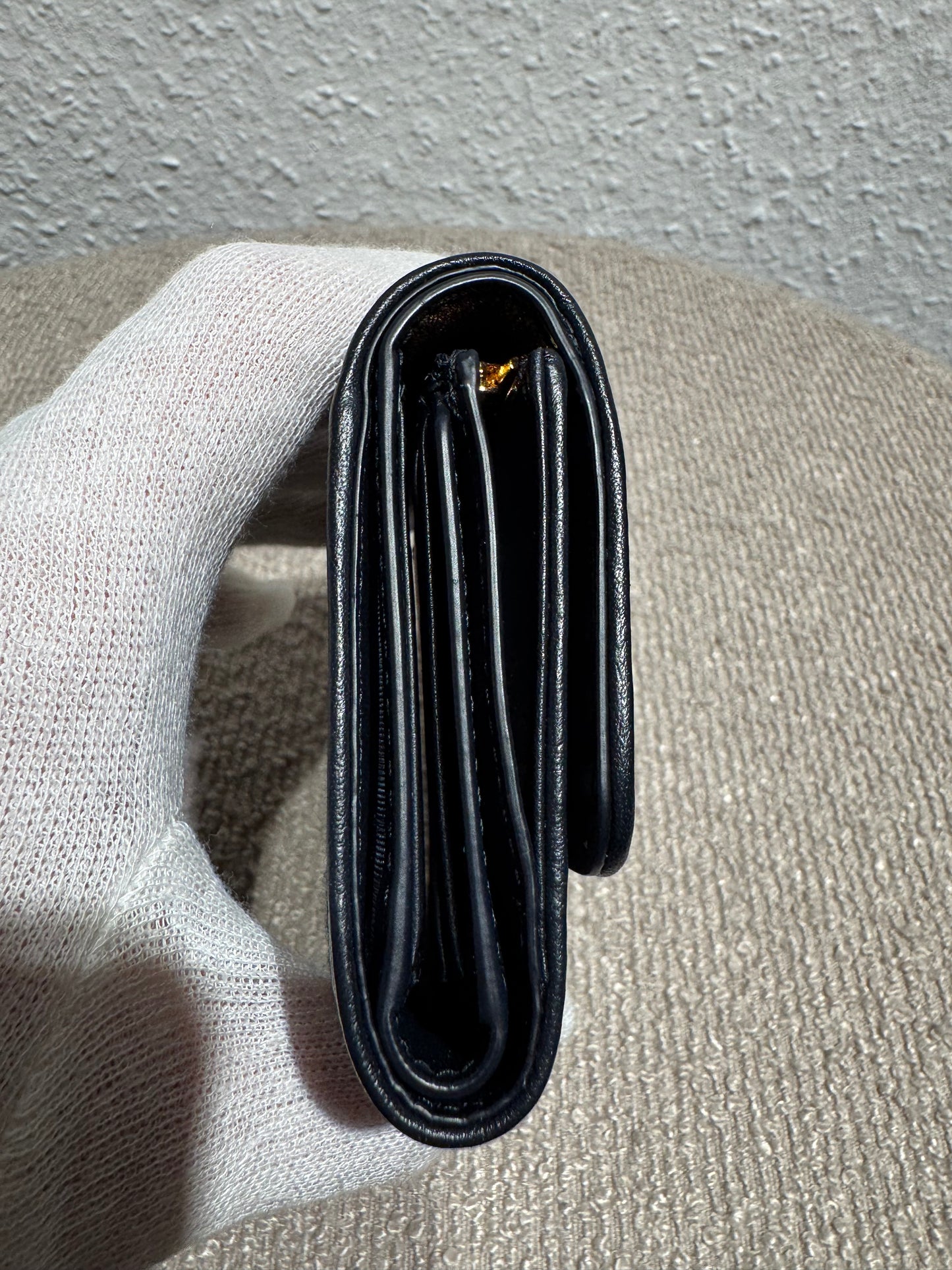 Dior 30 Montaigne Lotus Wallet – Blue Dior Oblique Jacquard