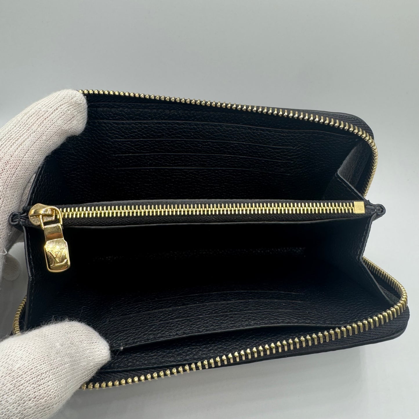 Louis Vuitton Margot Geldbörse Empreinte Leder Schwarz