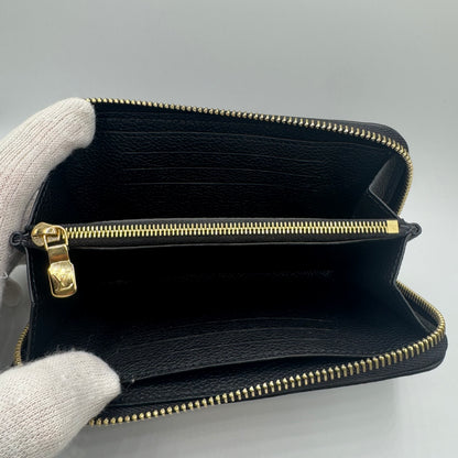 Louis Vuitton Margot Geldbörse Empreinte Leder Schwarz