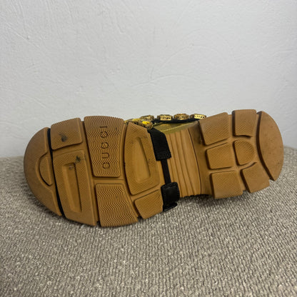 Gucci Flashtrek Sneaker mit abnehmbaren Kristallen – Gr. 38,5