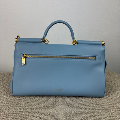 Dolce &amp; Gabbana My Sicily Medium Handtasche – Azurblau