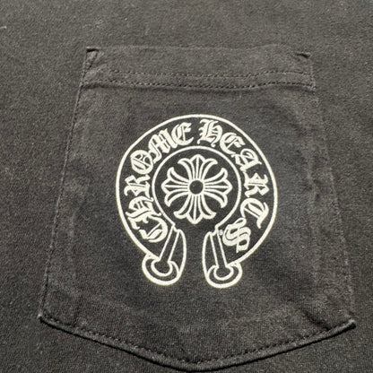 Chrome Hearts Gradient Horseshoe Pocket T-Shirt Schwarz Gr. M