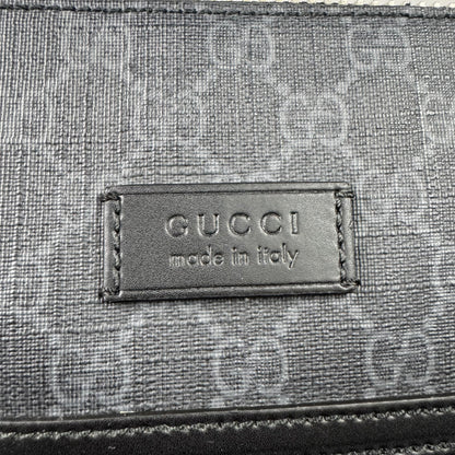 Gucci GG Supreme Messenger Tasche – Schwarz / Grau
