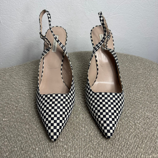 Dries Van Noten Slingback-Pumps mit Schachbrettmuster Gr. 40