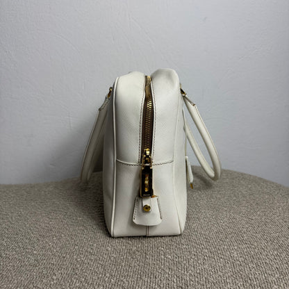 Prada Saffiano Lux Tote Bag weiß