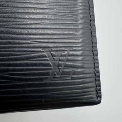 Louis Vuitton Kartenetui mit Geldclip – Epi Leder Schwarz