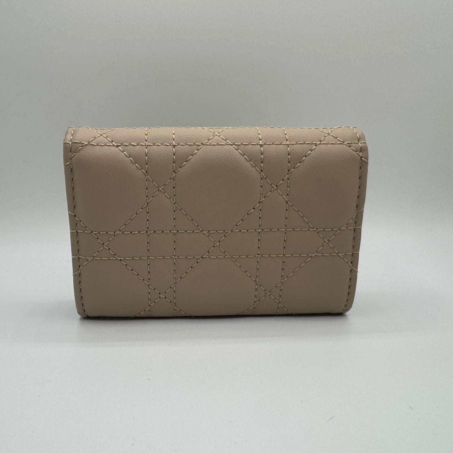 Dior My Dior Glycine Portemonnaie Cannage Lammleder Puderbeige
