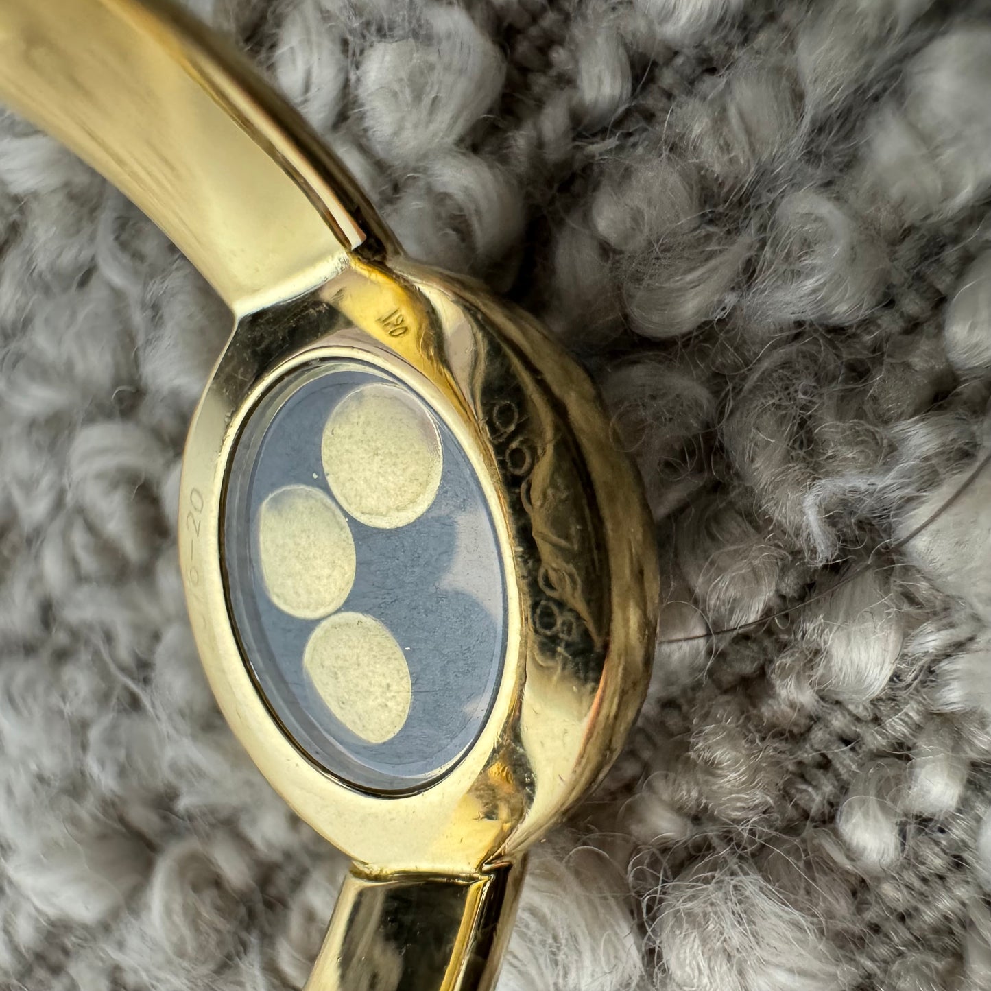Chopard Happy Diamonds Ring 750 Gold mit 3 Diamanten