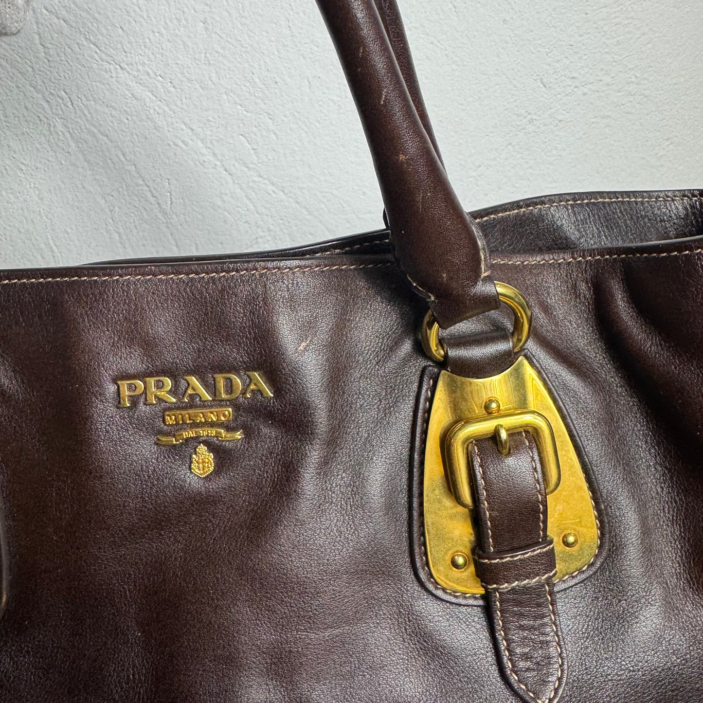 Prada Vitello Daino Tote – Leder