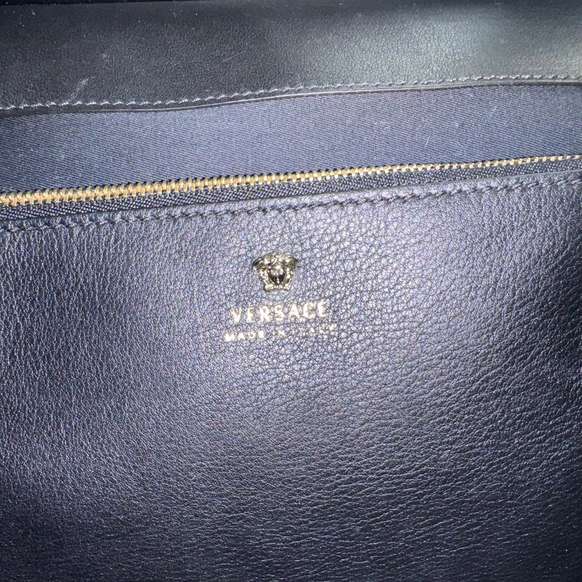 Versace La Medusa Large Top Handle Bag – Schwarz / Multicolor