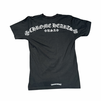 Chrome Hearts „U.S.A. Arch Logo“ Pocket T-Shirt – Schwarz (Gr. M)