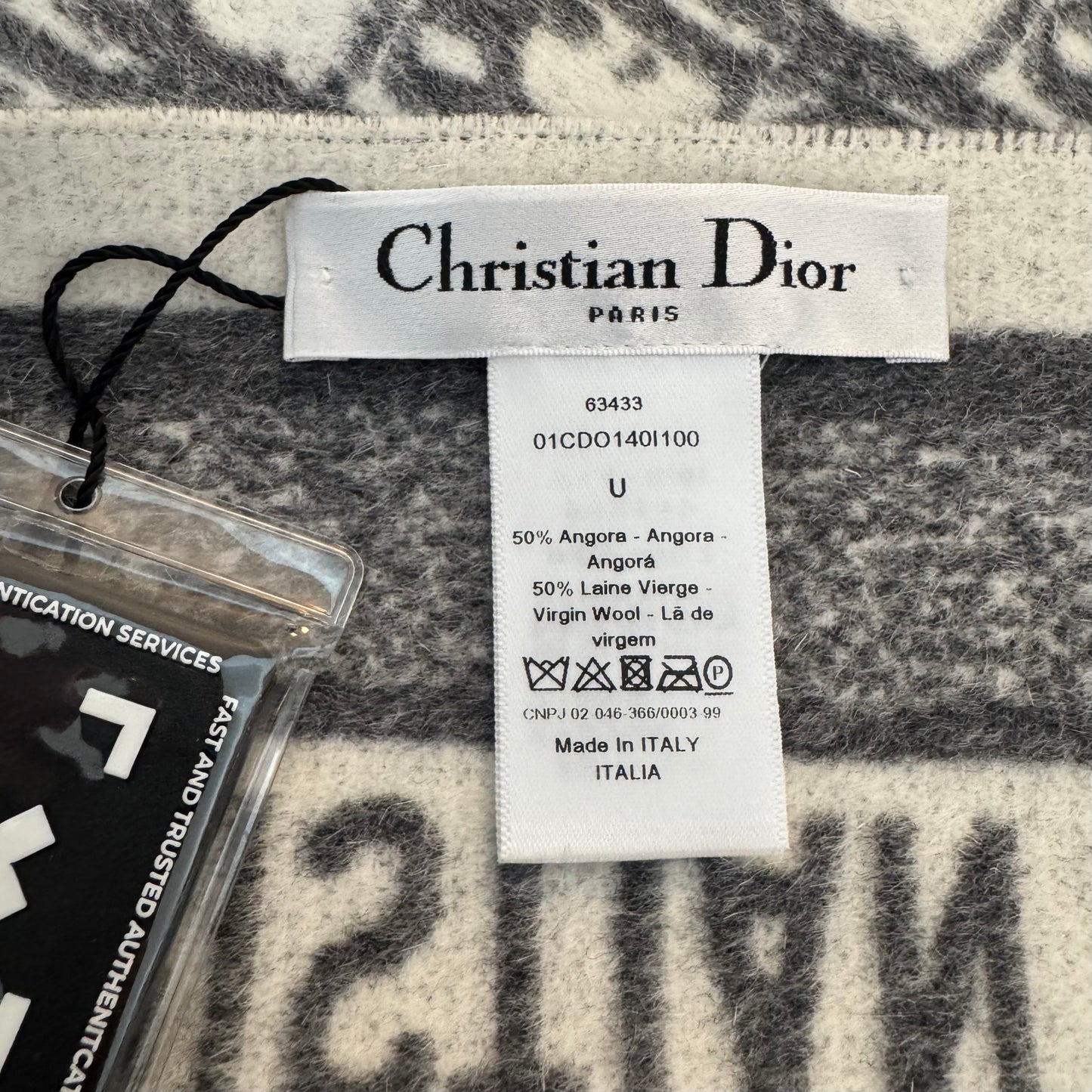 Christian Dior Oblique Throw Blanket – Angora & Virgin Wool