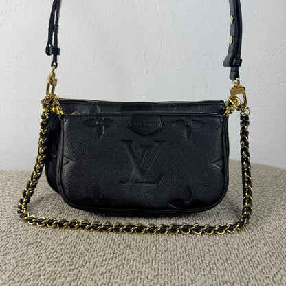 Louis Vuitton Multi Pochette Accessoires – Monogram Empreinte Noir