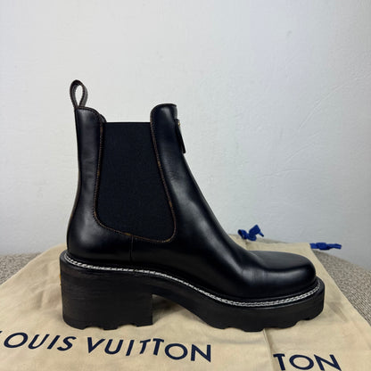 Louis Vuitton Beaubourg Leder Stiefel – Schwarz – Gr. 38,5