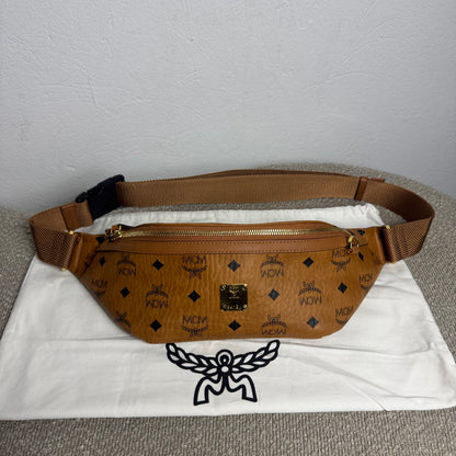 MCM Fursten Belt Bag Visetos Cognac