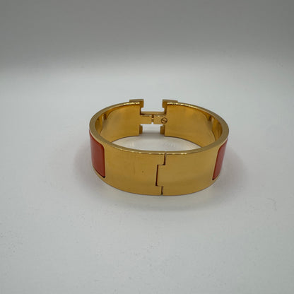 Hermès Clic Clac H GM Gold Orange Limited Edition