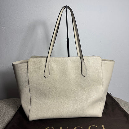 Gucci Swing Medium Tote Beige / Off-White