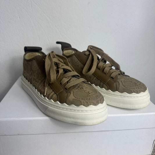 Chloé Lauren Lace Sneaker – Dark Grey (Gr. 41)
