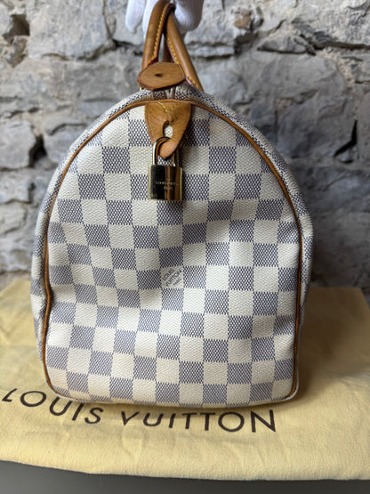 Louis Vuitton Speedy 35 Damier Azur